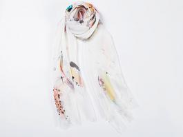 Custom Digital Printed Silk Chiffon Long Scarf